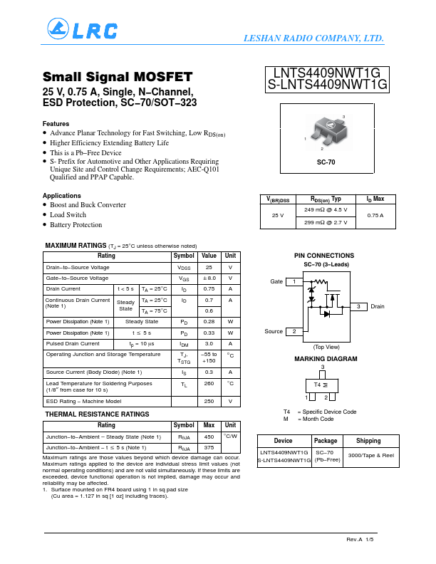 S-LNTS4409NWT1G