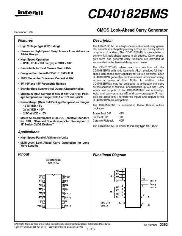 CD40182BMS