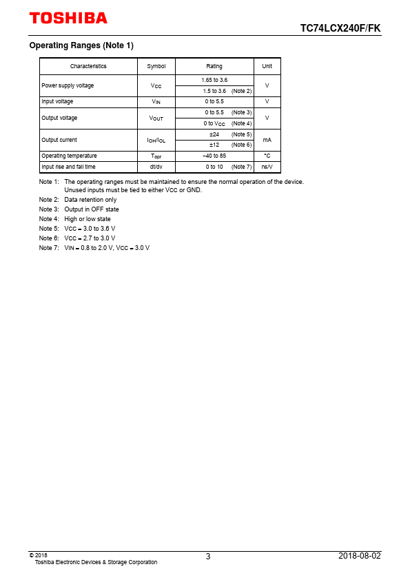 TC74LCX240FK