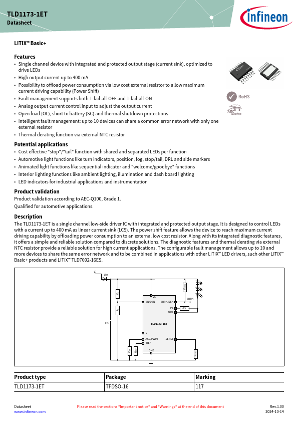 TLD1173-1ET Datasheet Preview