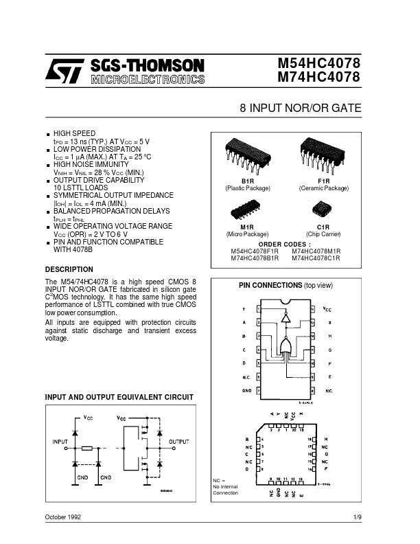 M54HC4078