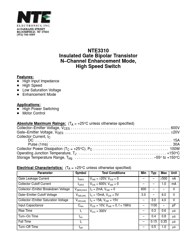 NTE3310