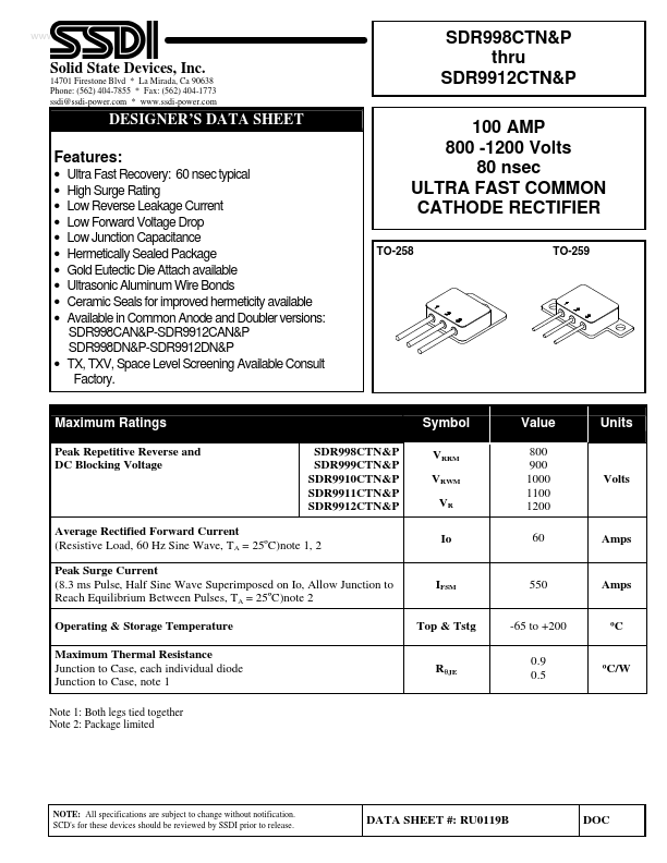 SDR9910CTN