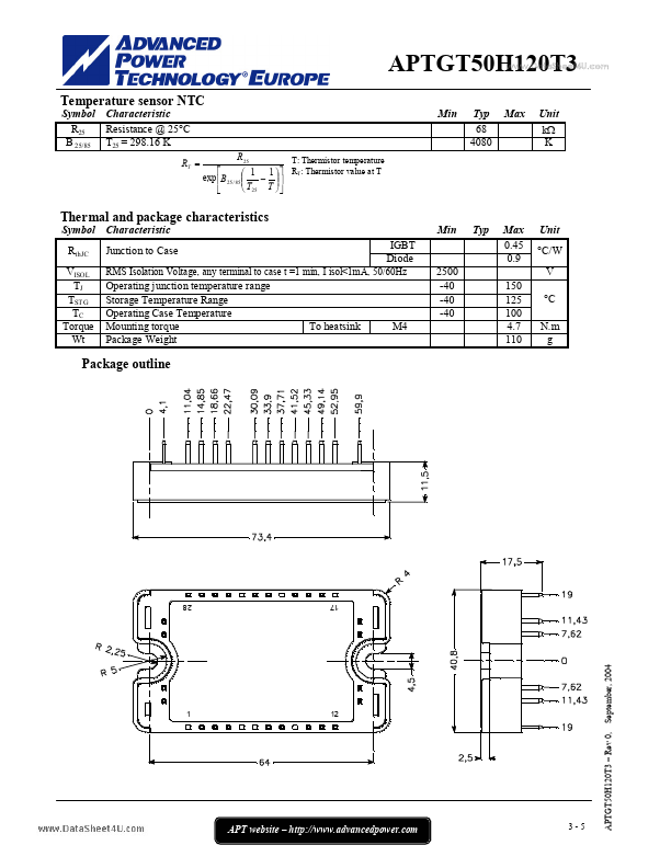 APTGT50H120T3