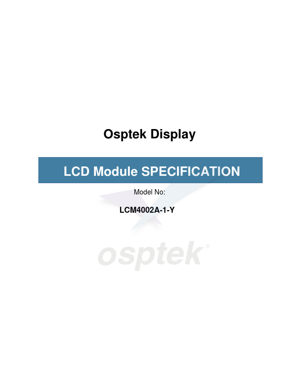 LCM4002A-1-Y Datasheet Preview