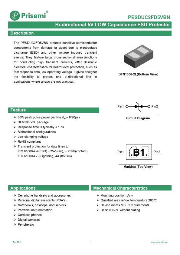 PESDUC2FD5VBN Datasheet Preview