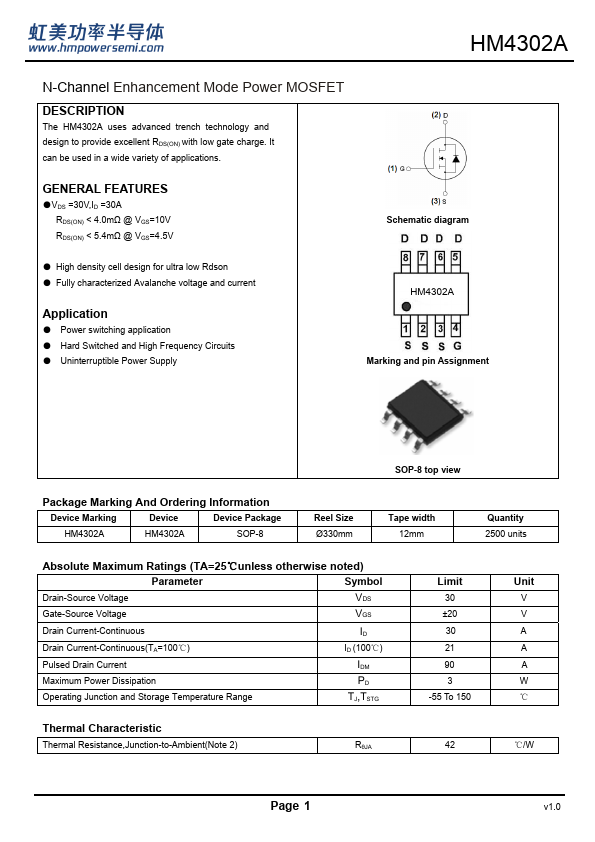 HM4302A Datasheet Preview