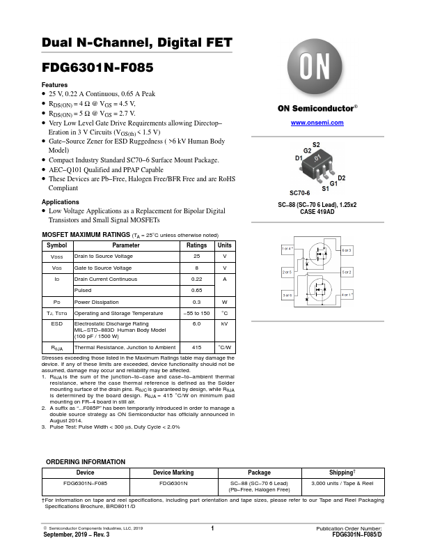 FDG6301N-F085