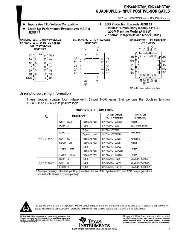 SN54AHCT02