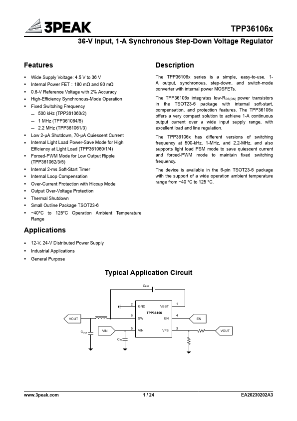 TPP361061 Datasheet Preview