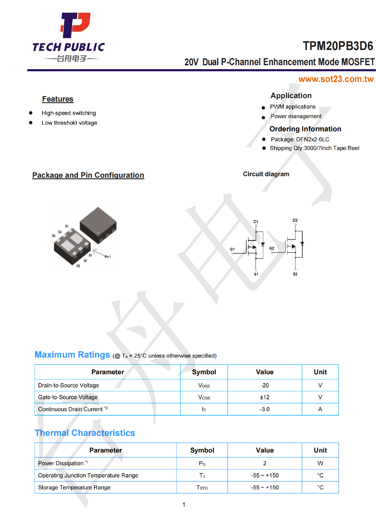 TPM20PB3D6 Datasheet Preview