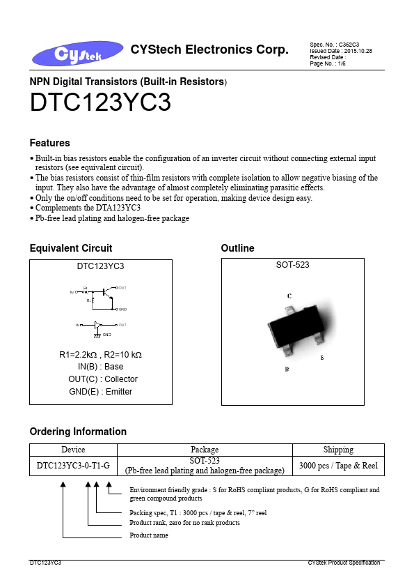 DTC123YC3