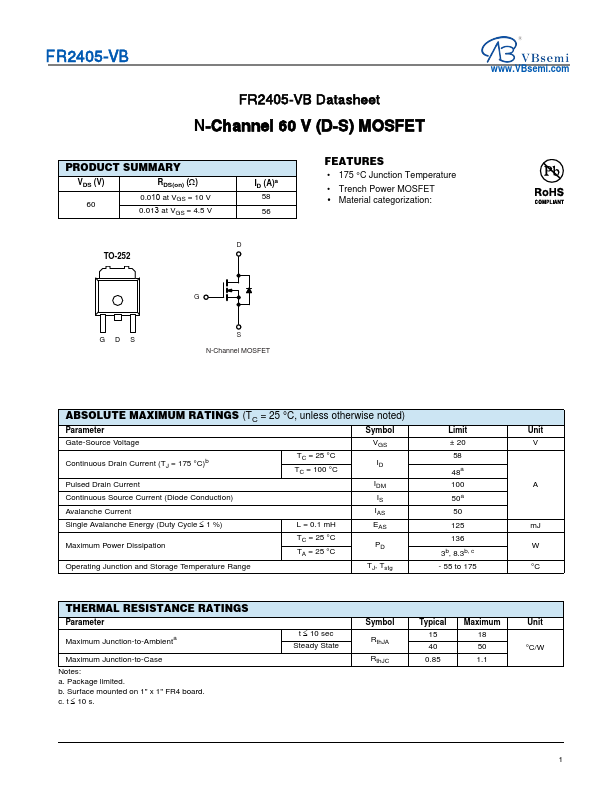 FR2405 Datasheet Preview