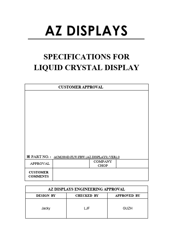 ACM2004D-FLW-FBW Datasheet Preview
