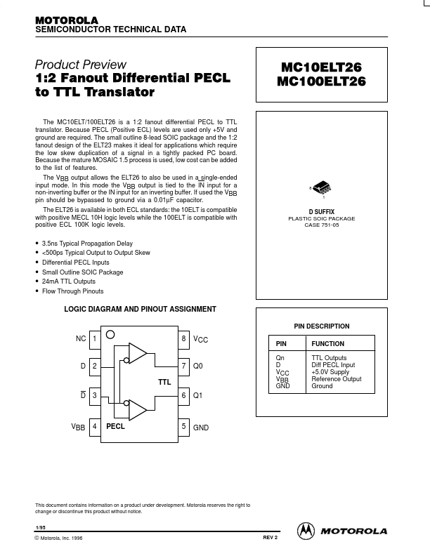 MC10ELT26