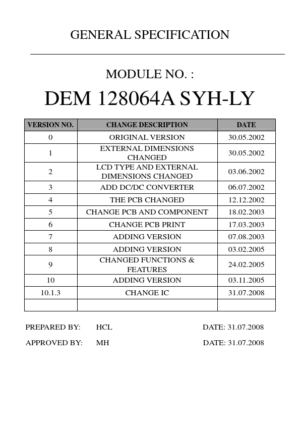 DEM128064ASYH-LY