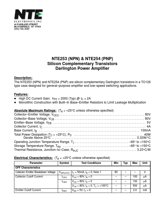 NTE253