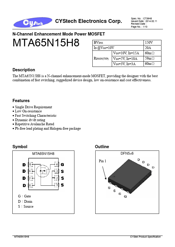 MTA65N15H8