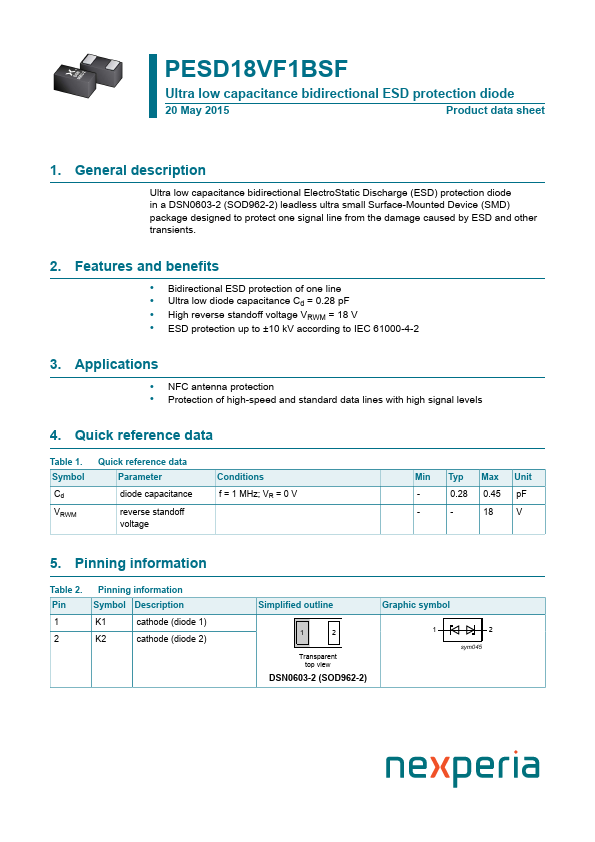 PESD18VF1BSF