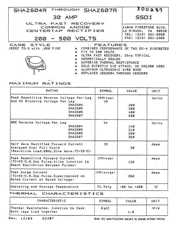 SHA2605R