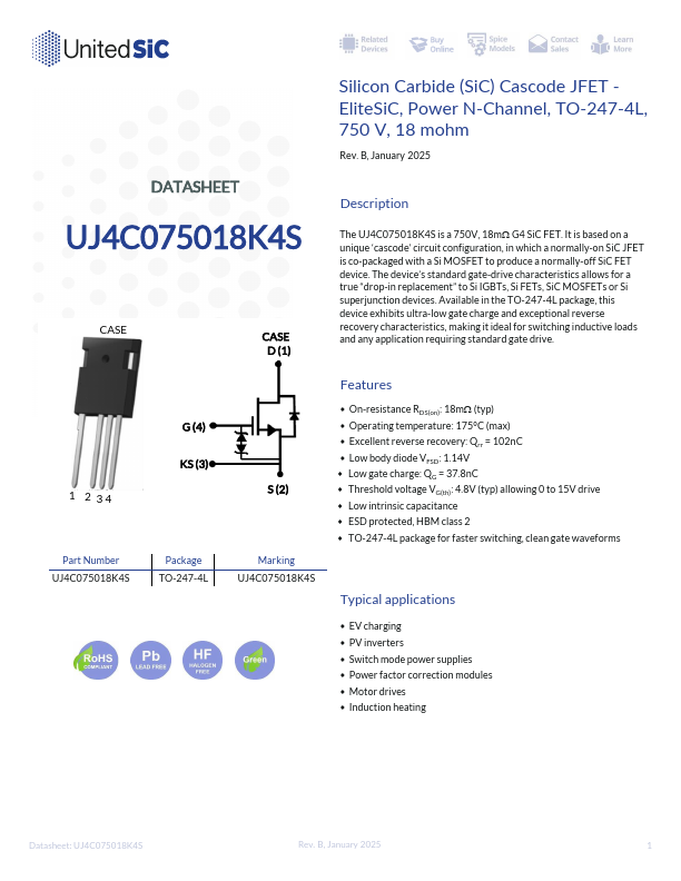 UJ4C075018K4S Datasheet Preview