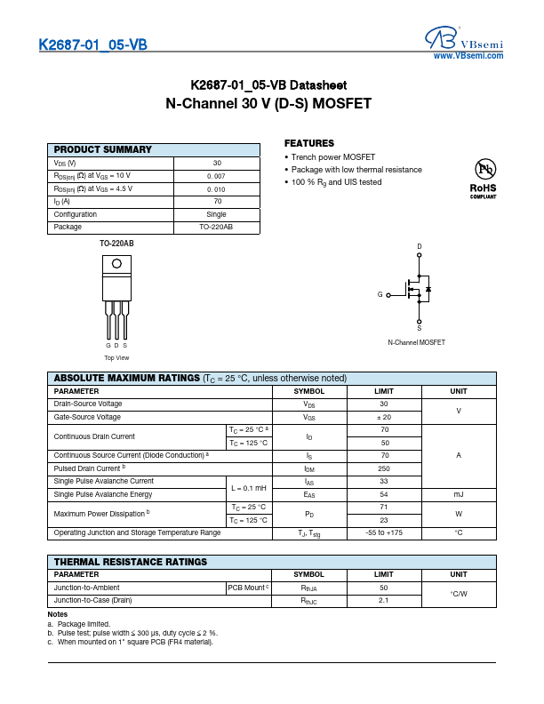 K2687-01 Datasheet Preview