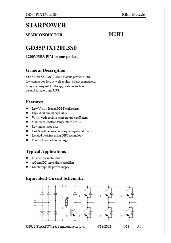GD35PJX120L3SF Datasheet Preview