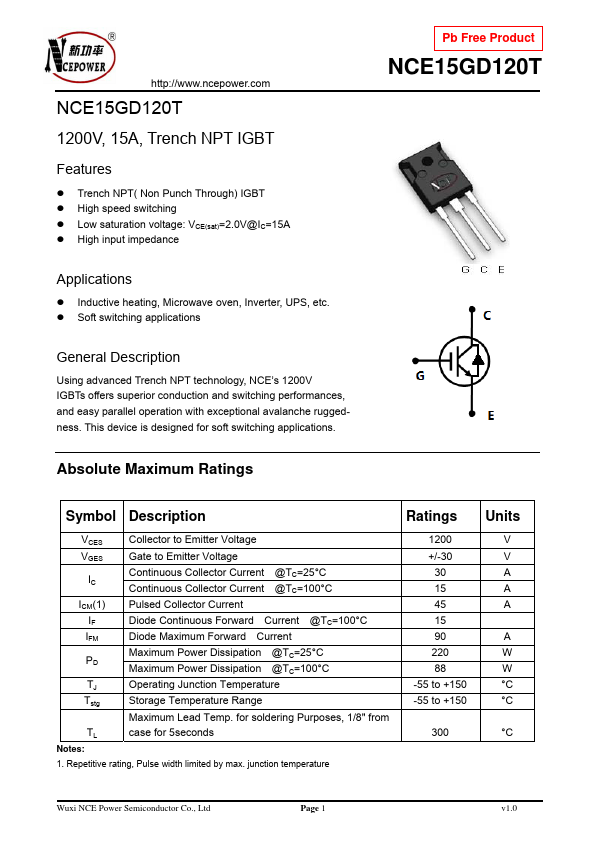 NCE15GD120T