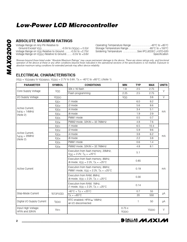 MAXQ2000