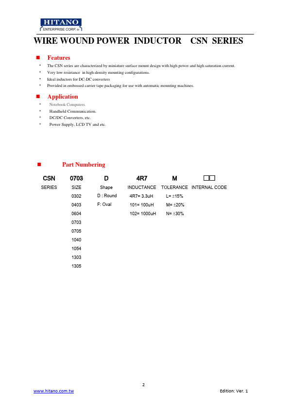 CSN0703D