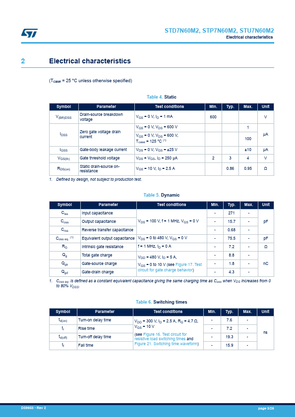 STD7N60M2