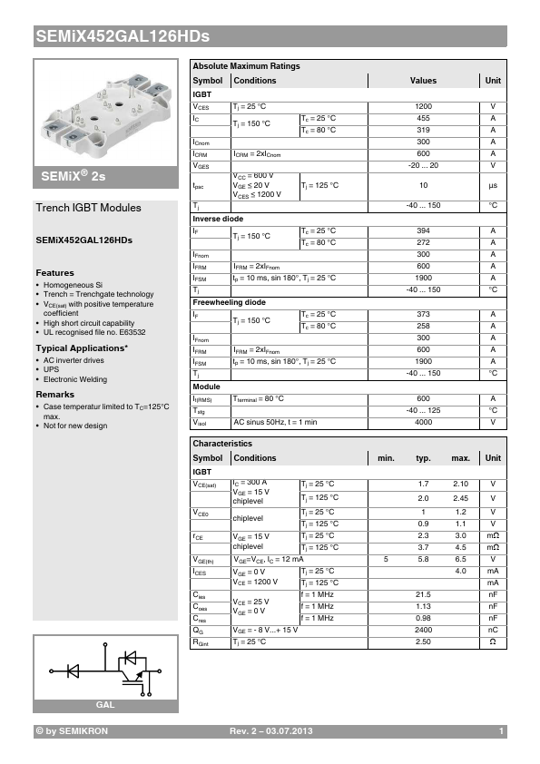 SEMiX452GAL126HDs