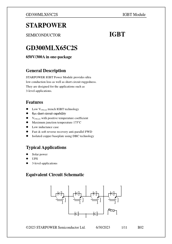GD300MLX65C2S Datasheet Preview