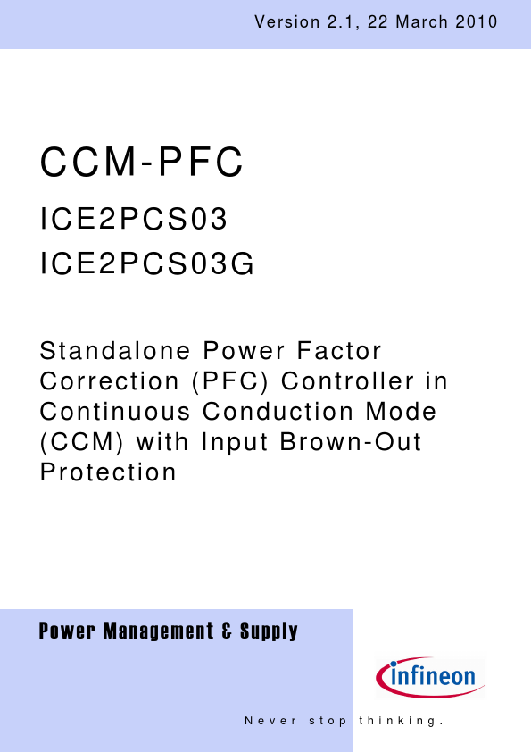 ICE2PCS03 Datasheet Preview