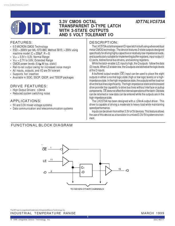 IDT74LVC573A