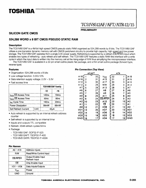 TC51V8512AF-15