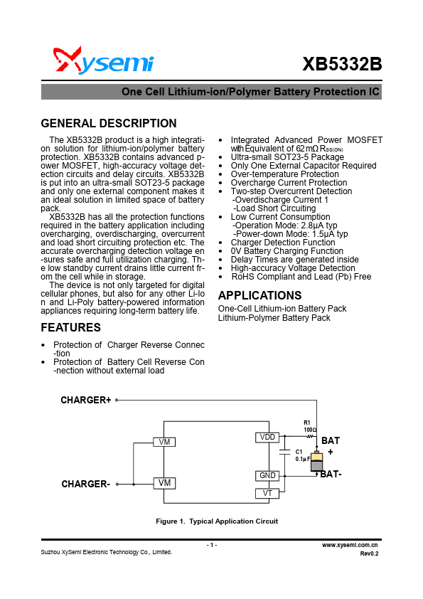 XB5332B Datasheet Preview