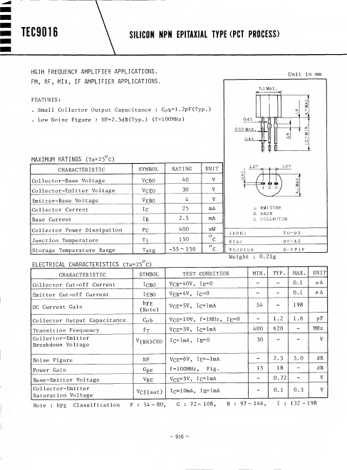 TEC9016