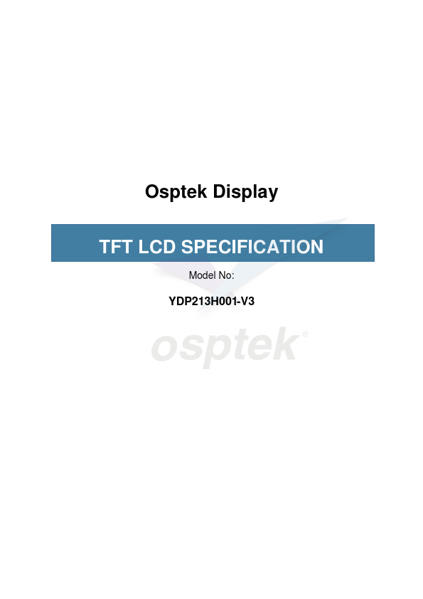 YDP213H001-V3 Datasheet Preview