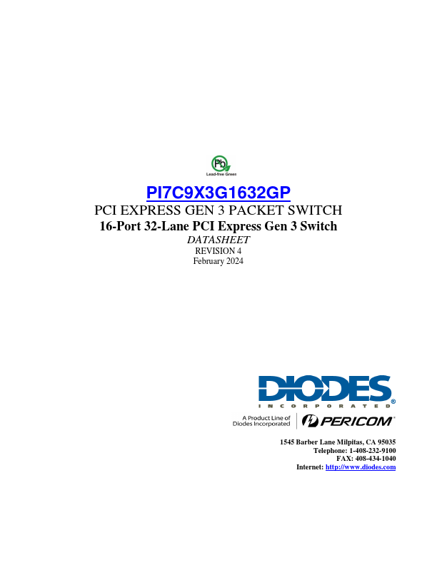 PI7C9X3G1632GP Datasheet Preview