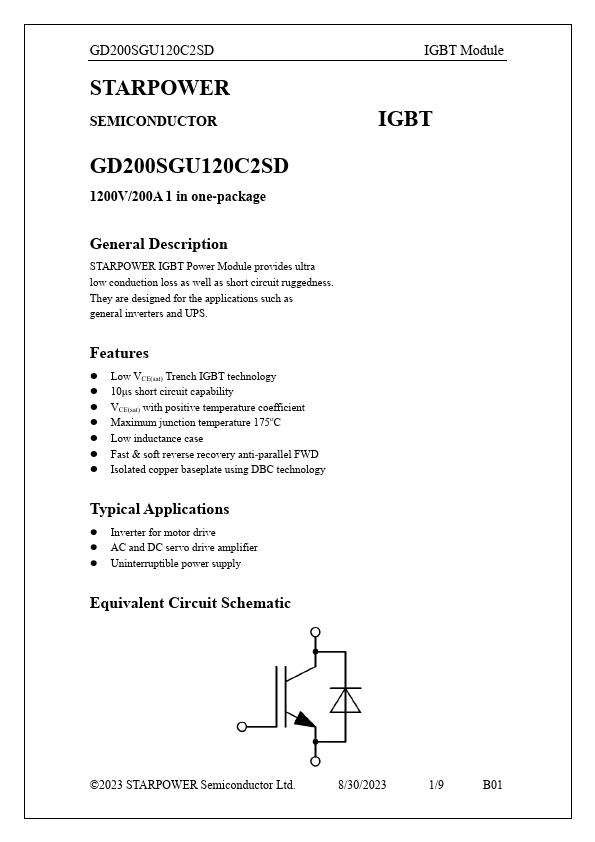 GD200SGU120C2SD Datasheet Preview