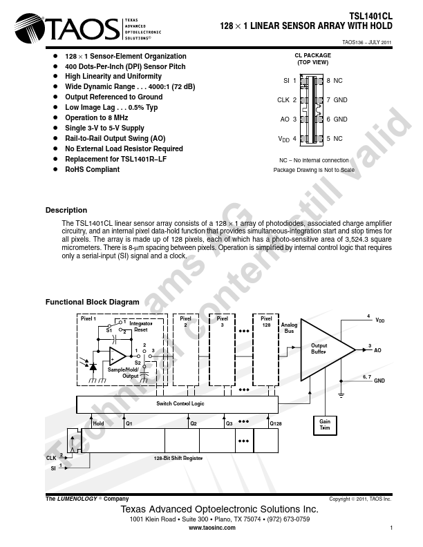 TSL1401CL