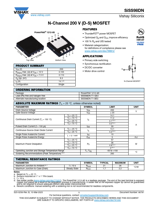 SISS98DN Datasheet Preview