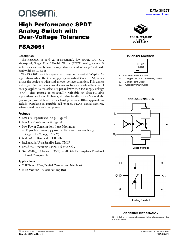 FSA3051 Datasheet Preview