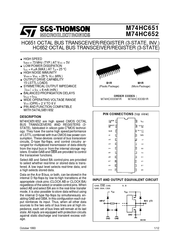 M74HC651