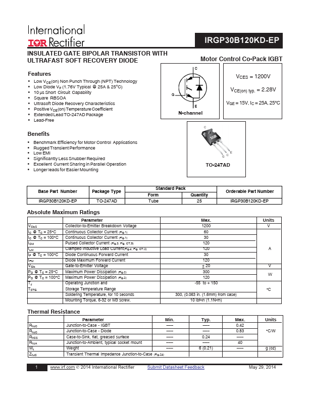 IRGP30B120KD-EP