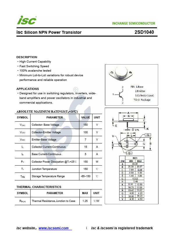 2SD1040