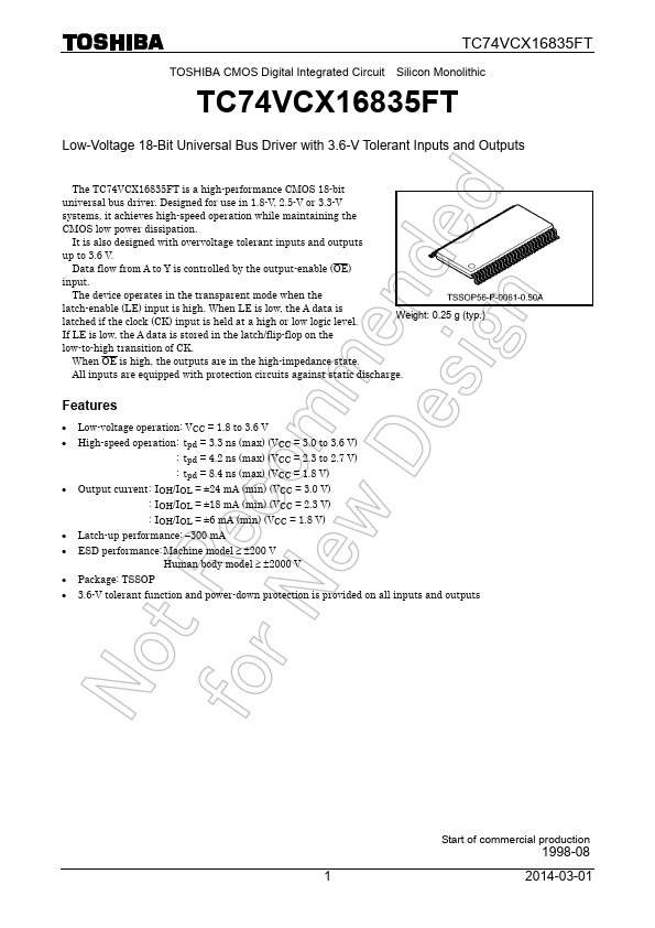 TC74VCX16835FT