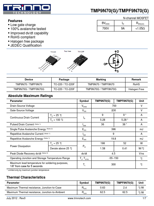 TMPF9N70G