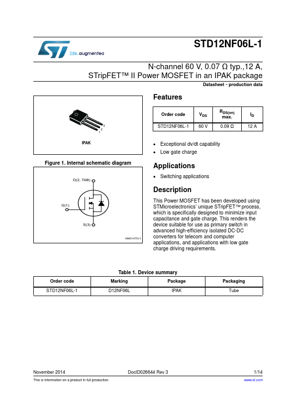 STD12NF06L-1